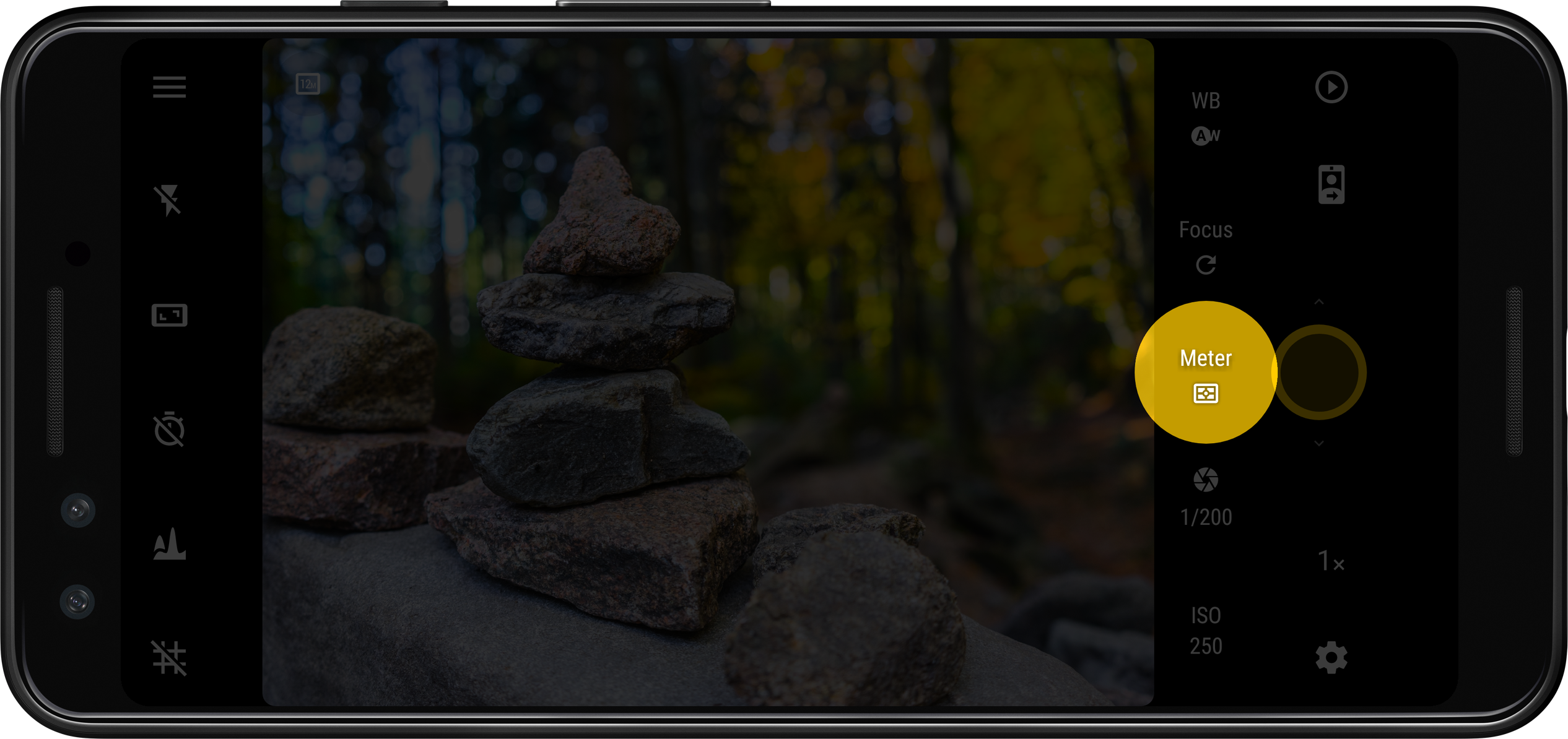 Camera modes button
