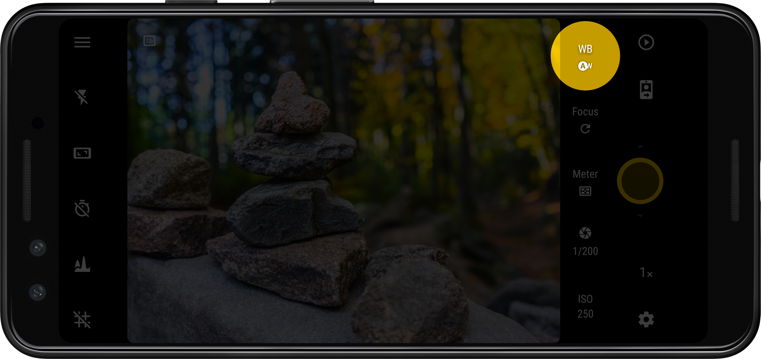 Camera modes button