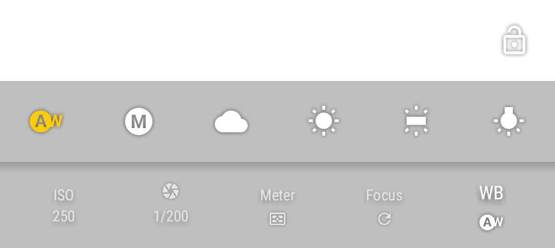 White balance modes