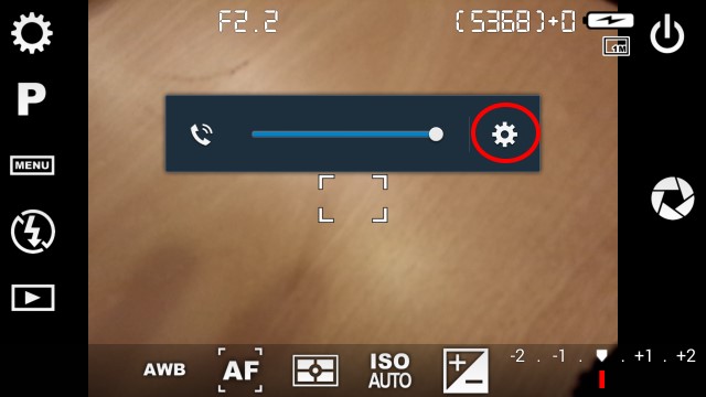 Volume indicator